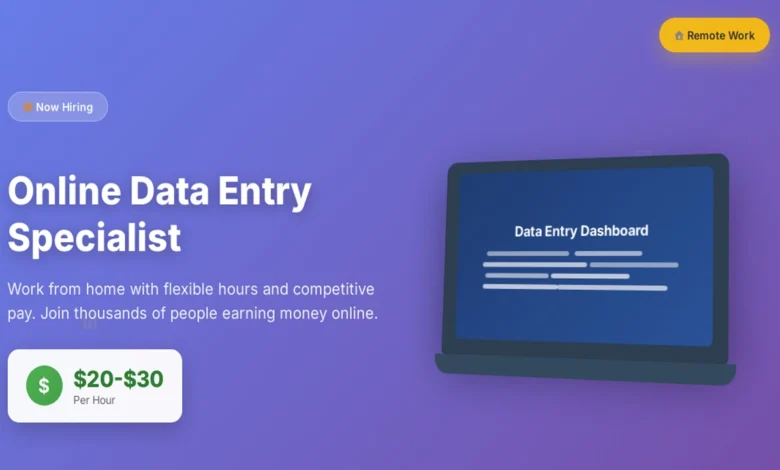 Online Data Entry Specialist