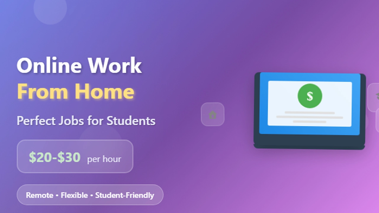 Online Work from Home Jobs for Students