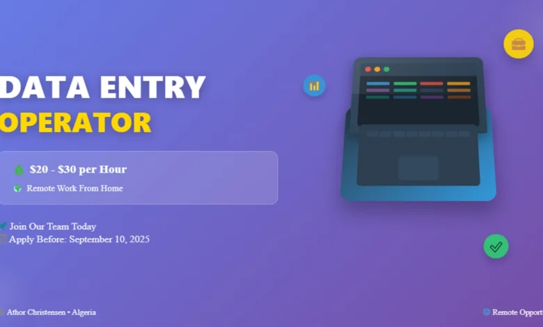 Remote Data Entry Operator Jobs