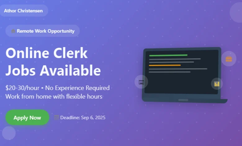Remote Online Clerk Jobs No Experience